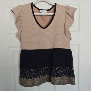 THML Ruffle Sleeve Top Medium